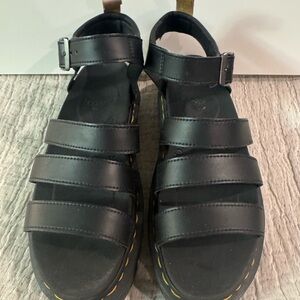 Dr. Martens Blaire Black Strappy Sandals